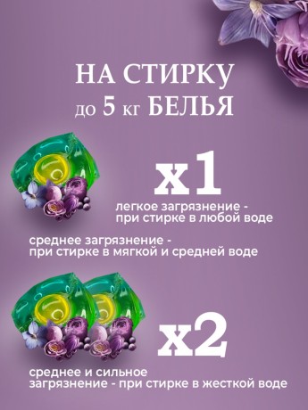 Капсулы для стирки Rottey (Цветочные) 21шт