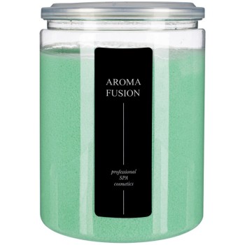 Скраб сахарно-соляной Aroma Fusion Зеленый Чай и Мята 1 кг