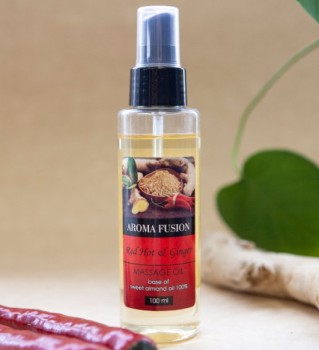 Массажное масло Aroma Fusion Хот Спайс разогревающее 100 мл